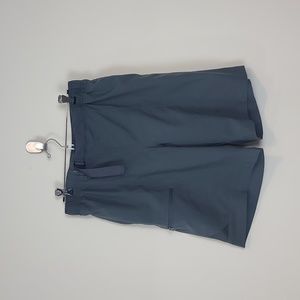 COLUMBIA Gray 100% Polyester Shorts with Belt across Front and Pockets M/10L